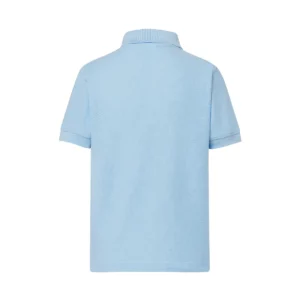 Polo infantil JHK PKID210SCH en azul cielo, vista trasera