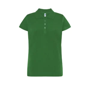 Polo JHK POPL200 en verde botella, vista frontal