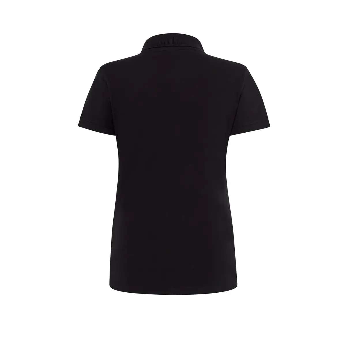 Polo piqué mujer manga corta JHK POPL200 13 Polo JHK POPL200 en negro, vista trasera