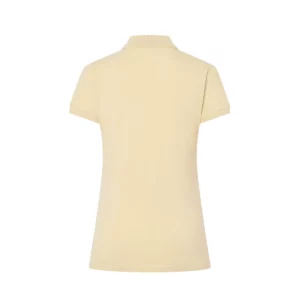 Polo JHK POPL200 en crema mantequilla, vista trasera