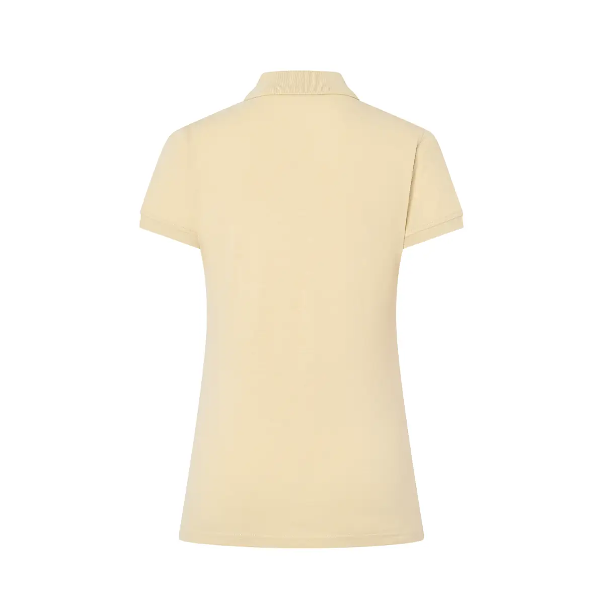 Polo piqué mujer manga corta JHK POPL200 19 Polo JHK POPL200 en crema mantequilla, vista trasera