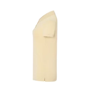 Polo JHK POPL200 en crema mantequilla, vista lateral