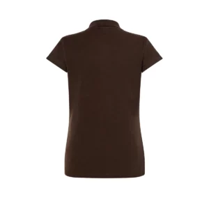 Polo JHK POPL200 en chocolate, vista trasera