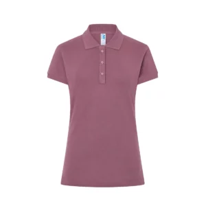 Polo JHK POPL200 en morado empolvado, vista frontal