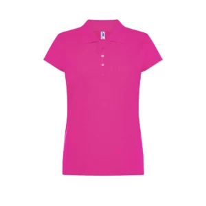 Polo JHK POPL200 en fucsia, vista frontal