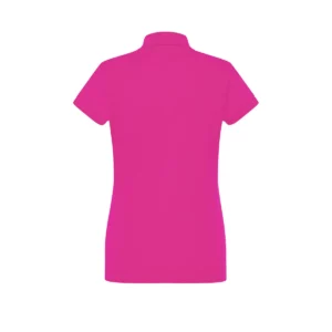Polo JHK POPL200 en fucsia, vista trasera