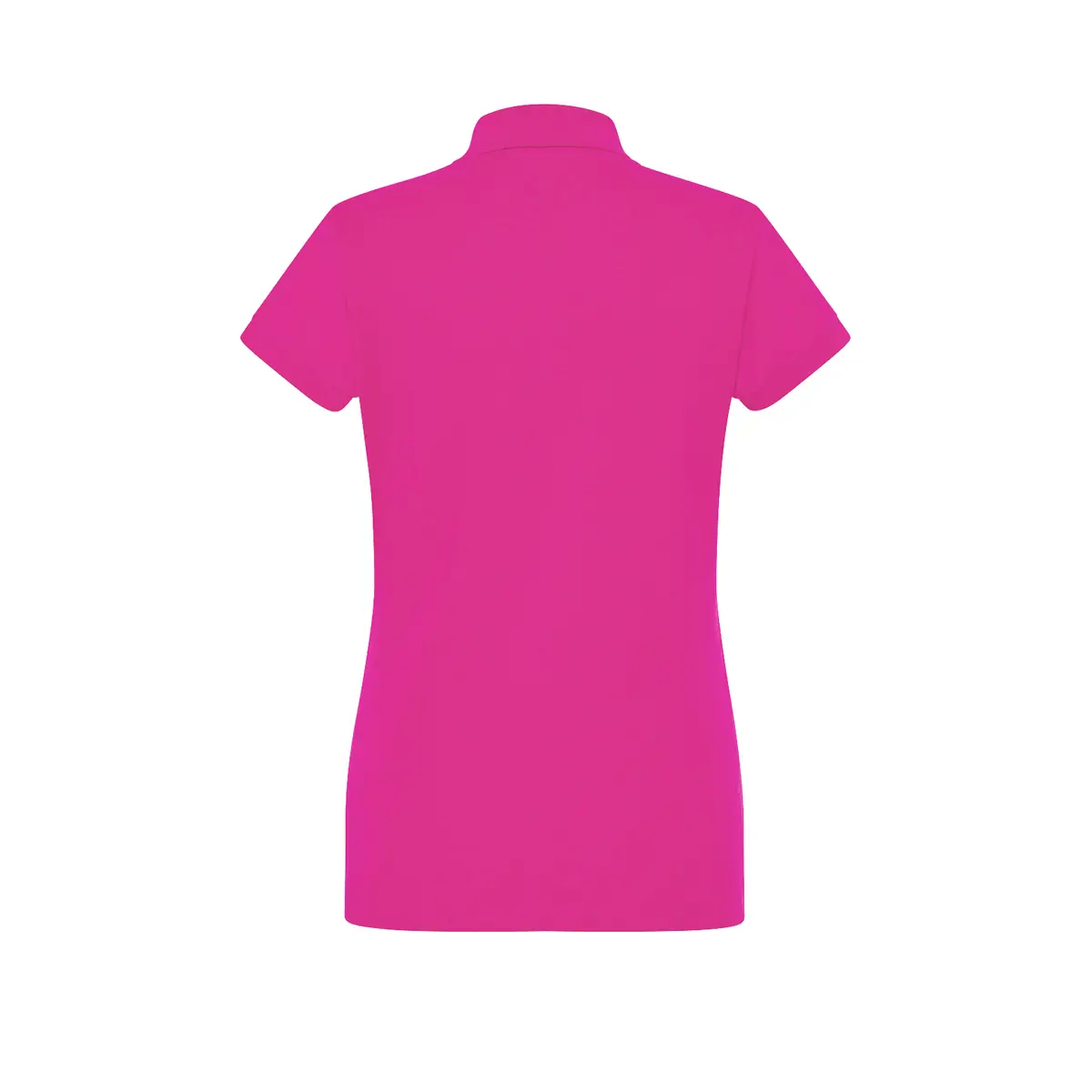 Polo piqué mujer manga corta JHK POPL200 31 Polo JHK POPL200 en fucsia, vista trasera