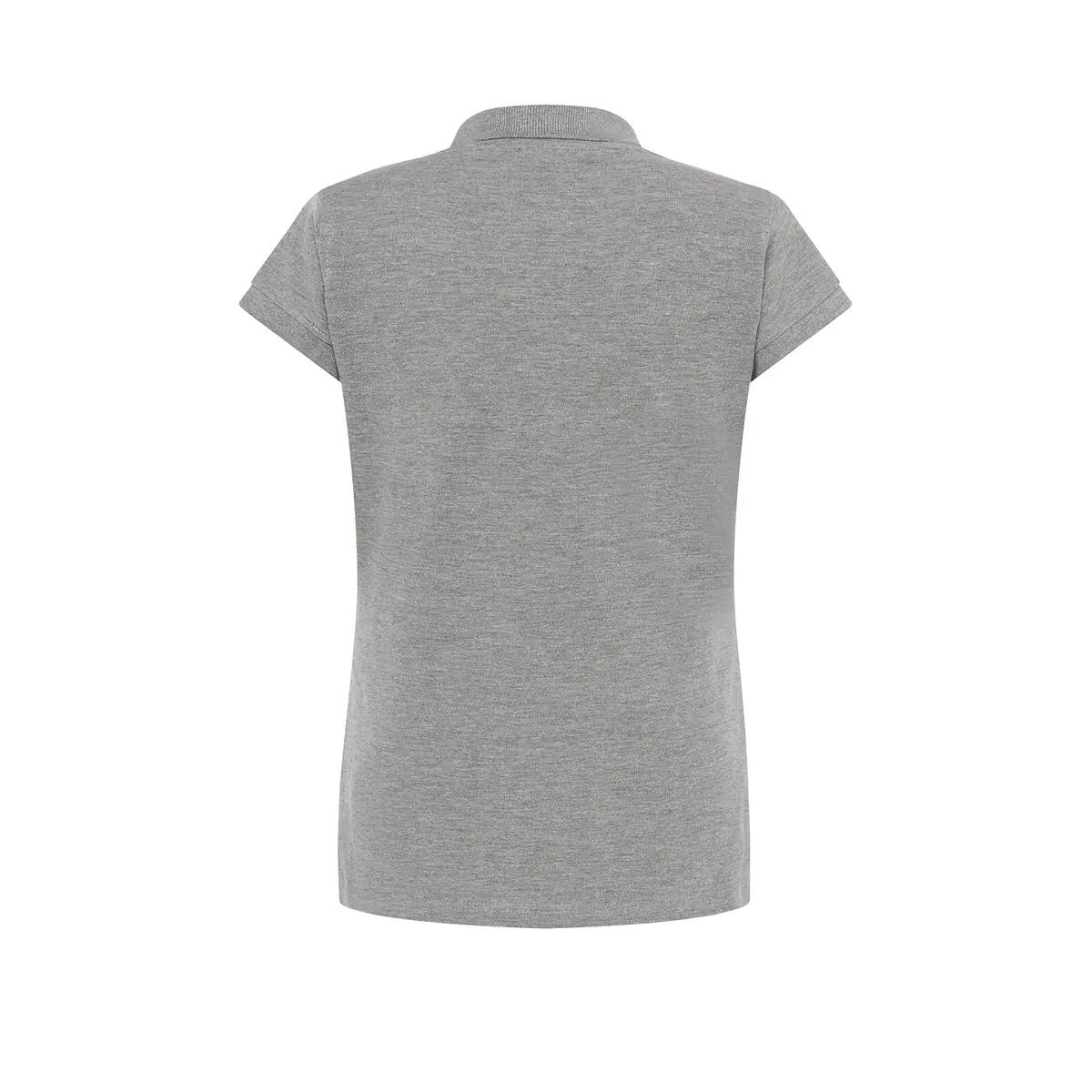 Polo piqué mujer manga corta JHK POPL200 37 Polo JHK POPL200 en gris vigoré, vista trasera