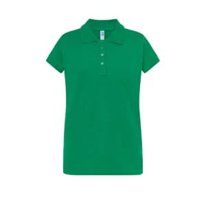 Polo JHK POPL200 en verde kelly, vista frontal