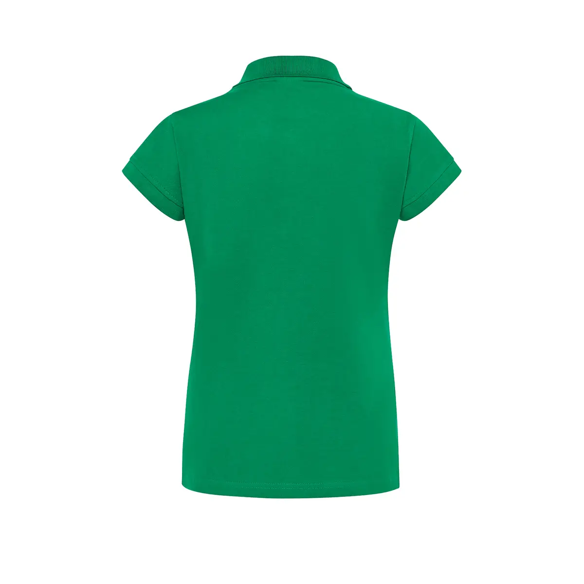 Polo piqué mujer manga corta JHK POPL200 43 Polo JHK POPL200 en verde kelly, vista trasera