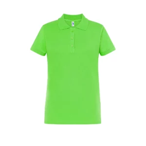 Polo JHK POPL200 en verde lima, vista frontal