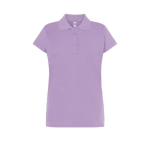 Polo JHK POPL200 en lavanda, vista frontal