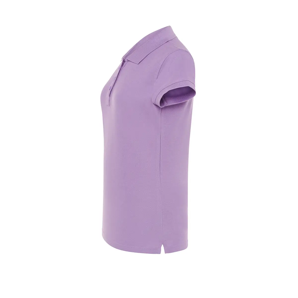 Polo piqué mujer manga corta JHK POPL200 51 Polo JHK POPL200 en lavanda, vista lateral
