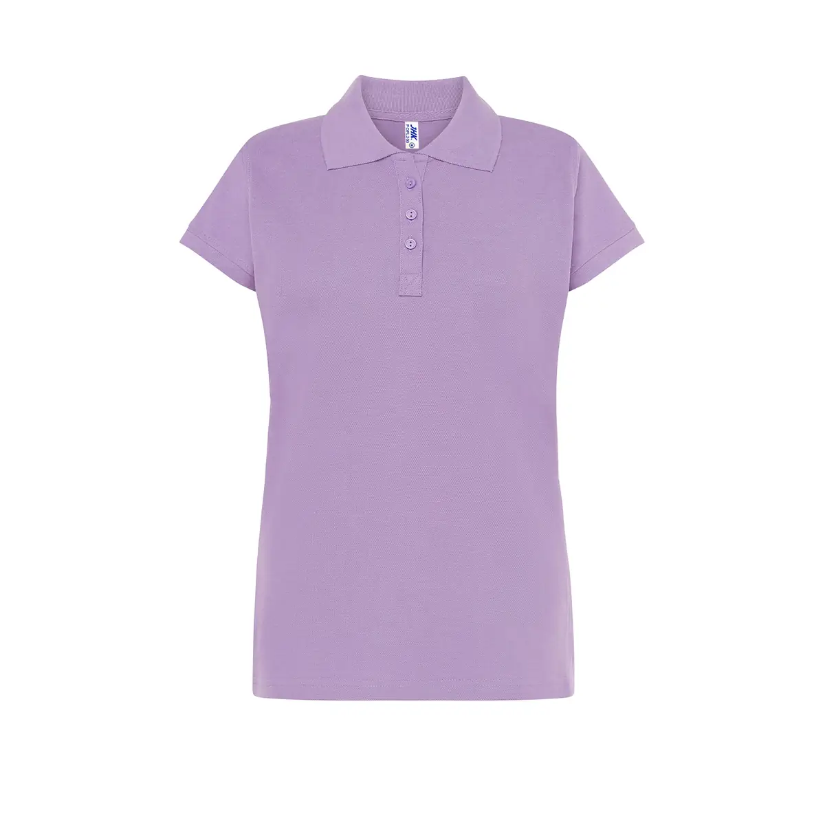 Polo piqué mujer manga corta JHK POPL200 50 Polo JHK POPL200 en lavanda, vista frontal