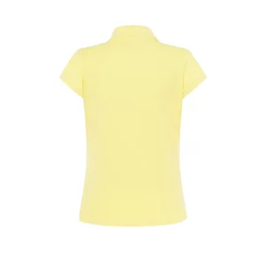 Polo JHK POPL200 en amarillo claro, vista trasera
