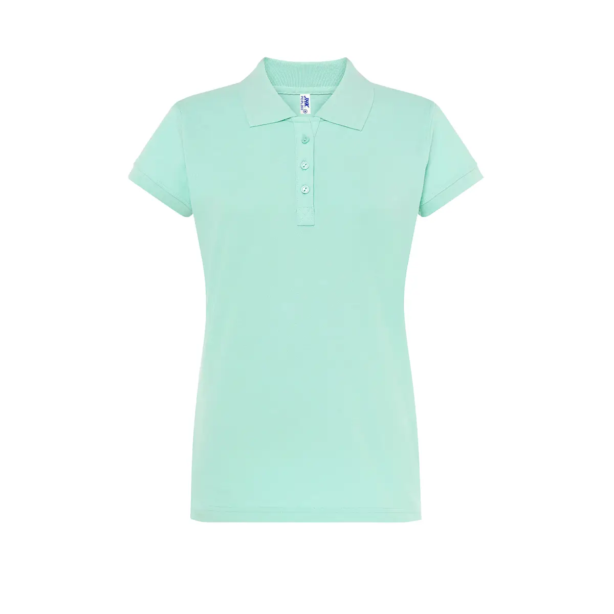 Polo piqué mujer manga corta JHK POPL200 56 Polo JHK POPL200 en verde menta, vista frontal