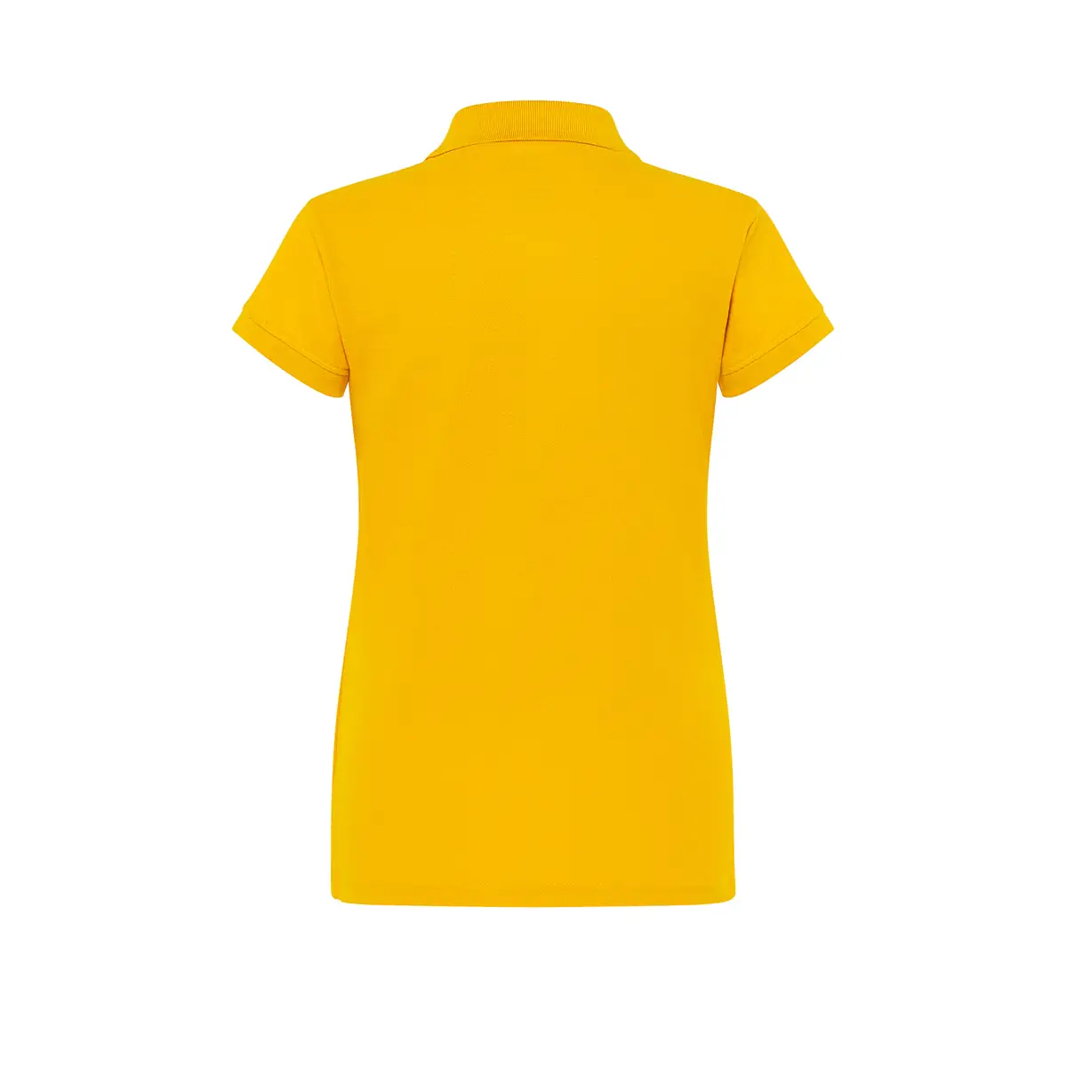 Polo piqué mujer manga corta JHK POPL200 64 Polo JHK POPL200 en mostaza, vista trasera