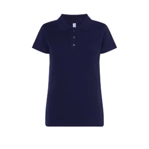 Polo JHK POPL200 en azul marino, vista frontal