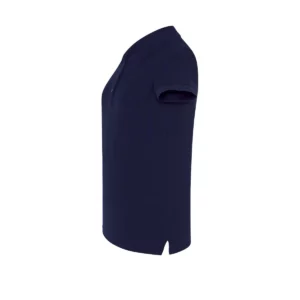 Polo JHK POPL200 en azul marino, vista lateral