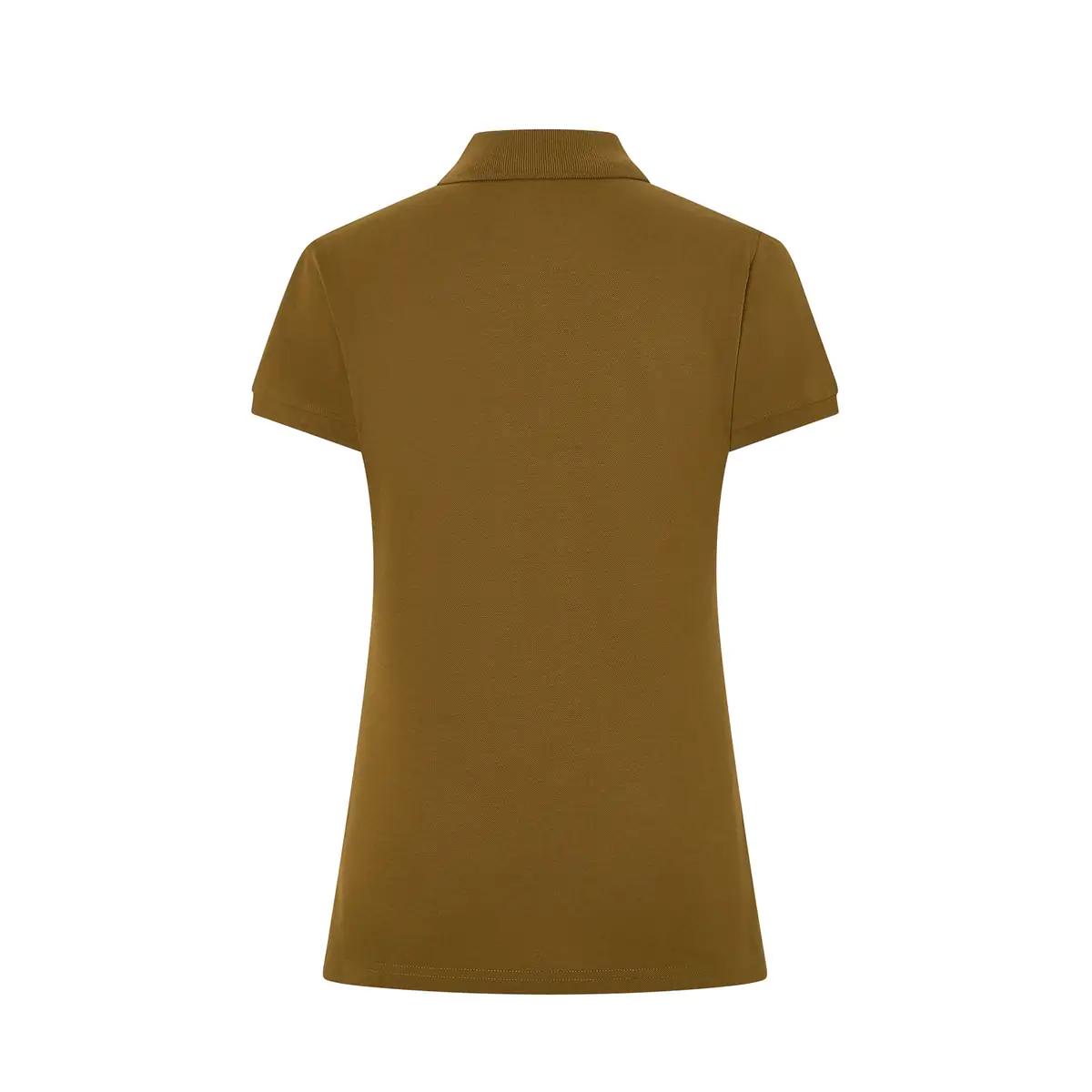 Polo piqué mujer manga corta JHK POPL200 73 Polo JHK POPL200 en ocre, vista trasera