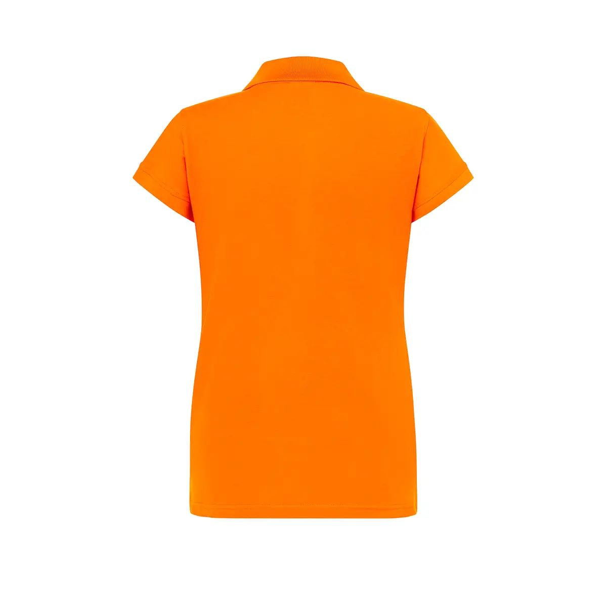 Polo piqué mujer manga corta JHK POPL200 76 Polo JHK POPL200 en naranja, vista trasera