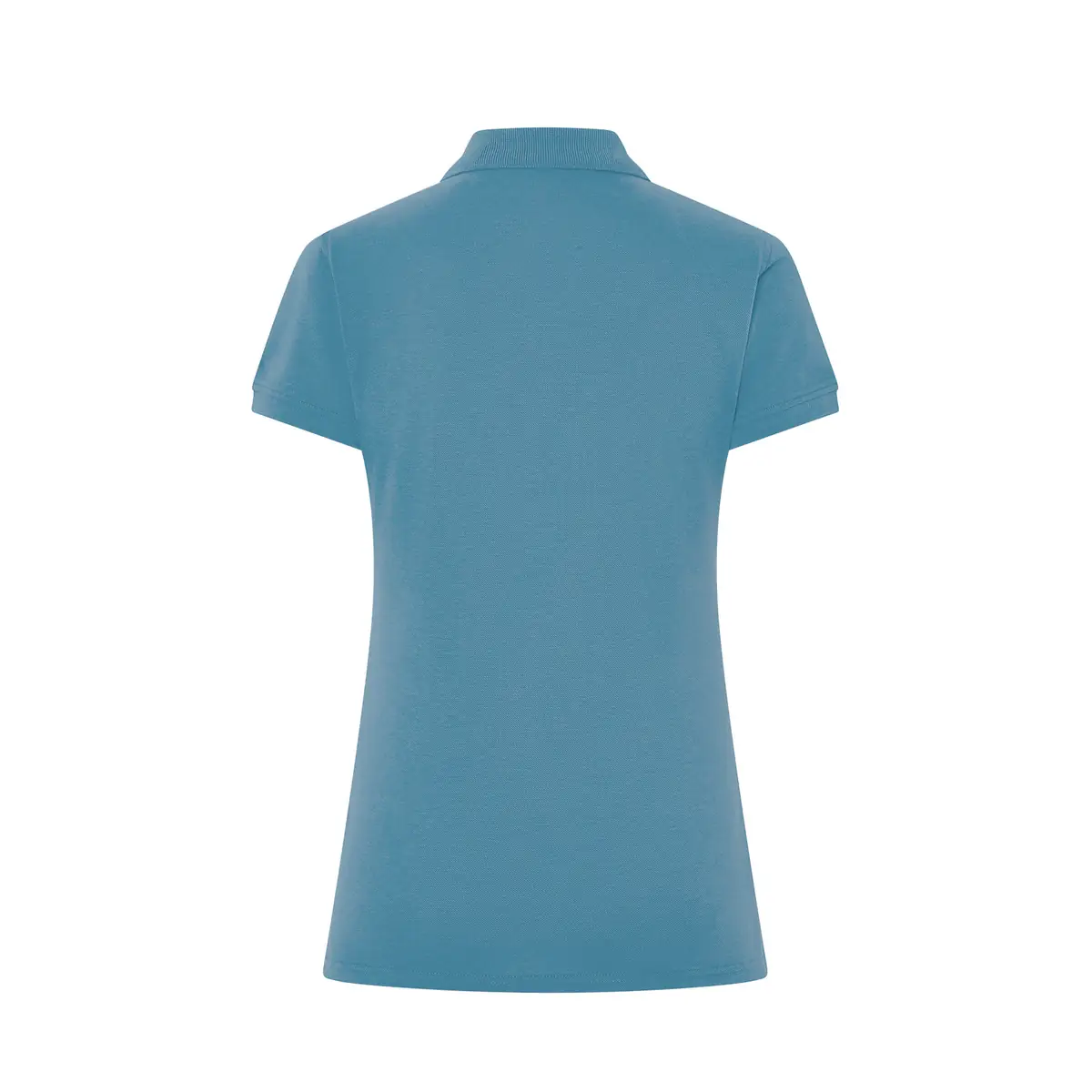 Polo piqué mujer manga corta JHK POPL200 79 Polo JHK POPL200 en azul petróleo, vista trasera