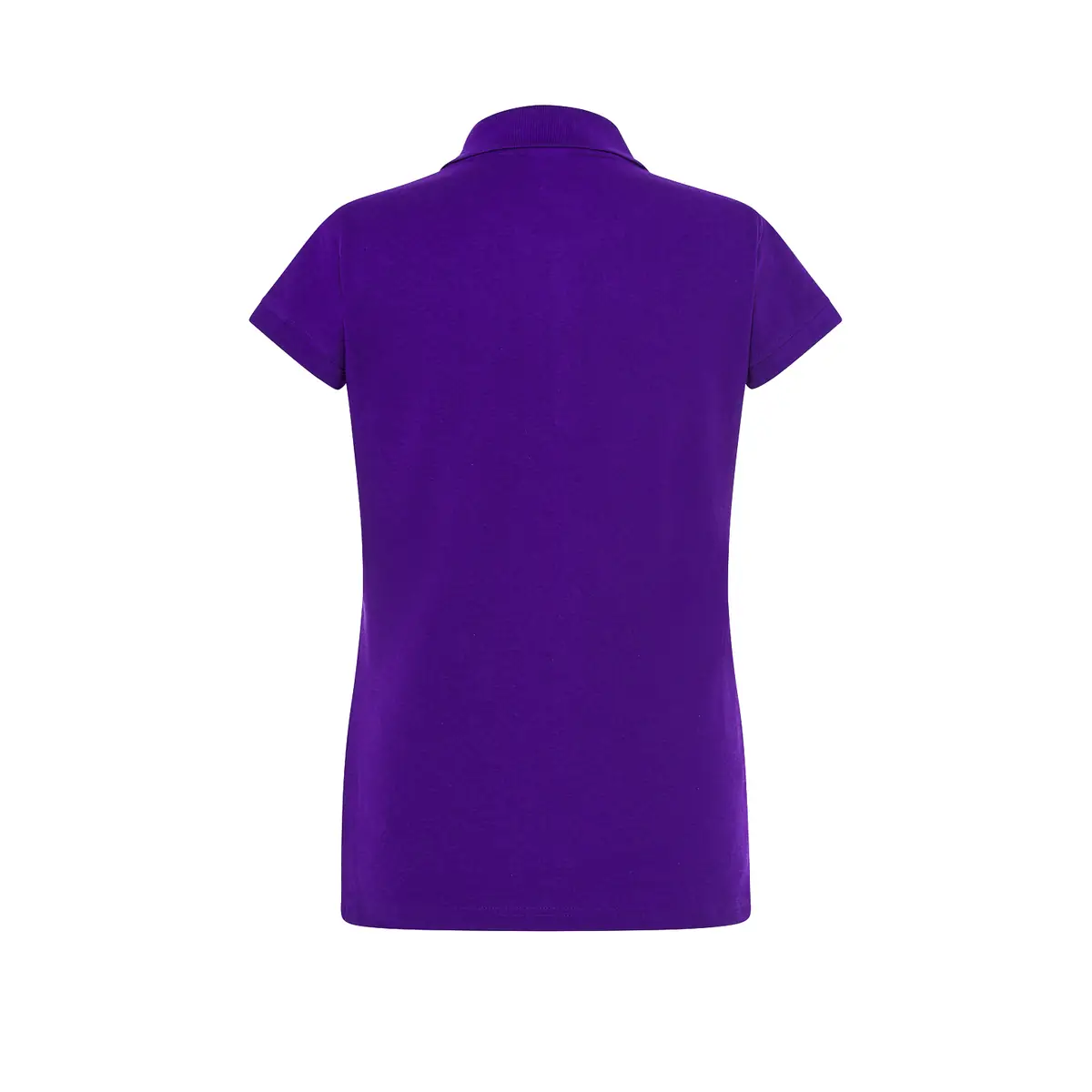 Polo piqué mujer manga corta JHK POPL200 85 Polo JHK POPL200 en morado, vista trasera