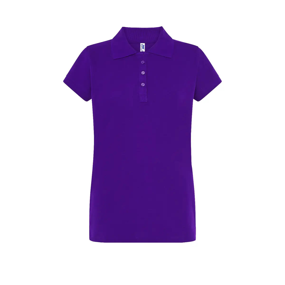 Polo piqué mujer manga corta JHK POPL200 83 Polo JHK POPL200 en morado, vista frontal