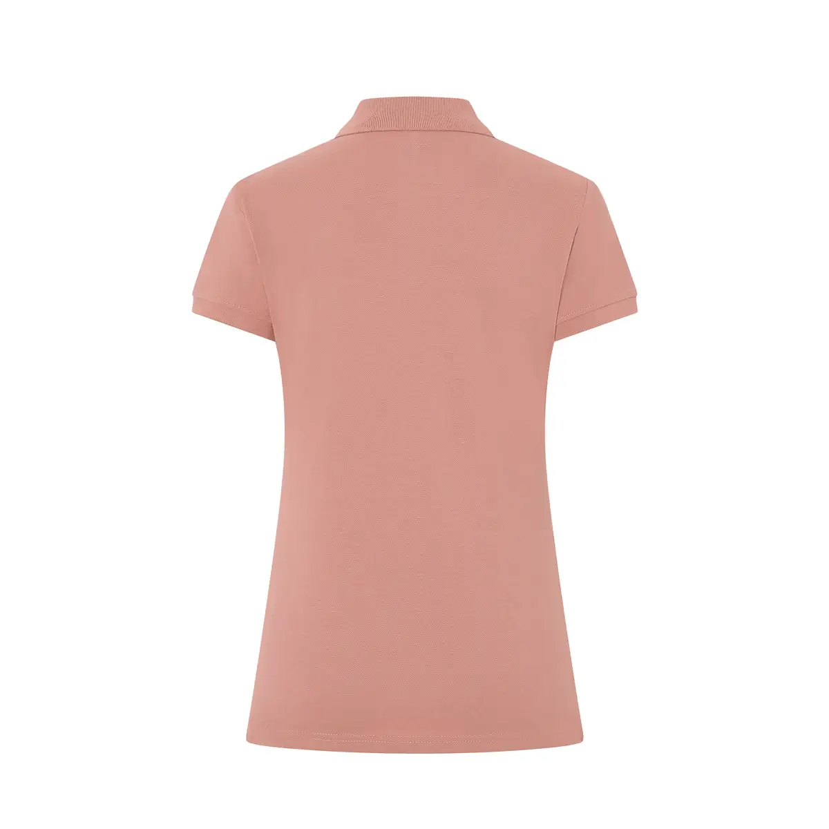 Polo piqué mujer manga corta JHK POPL200 88 Polo JHK POPL200 en rosa vintage, vista trasera