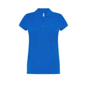 Polo JHK POPL200 en azul royal, vista frontal