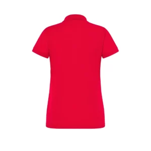 Polo JHK POPL200 en rojo, vista trasera