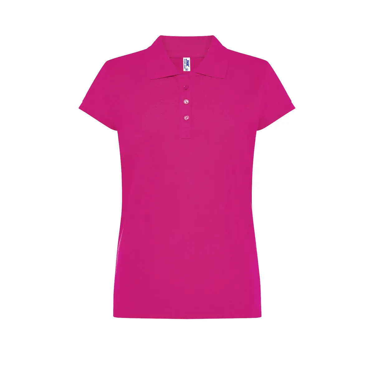 Polo piqué mujer manga corta JHK POPL200 98 Polo JHK POPL200 en frambuesa, vista frontal