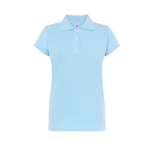 Polo JHK POPL200 en azul cielo, vista frontal