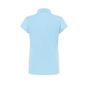 Polo JHK POPL200 en azul cielo, vista trasera
