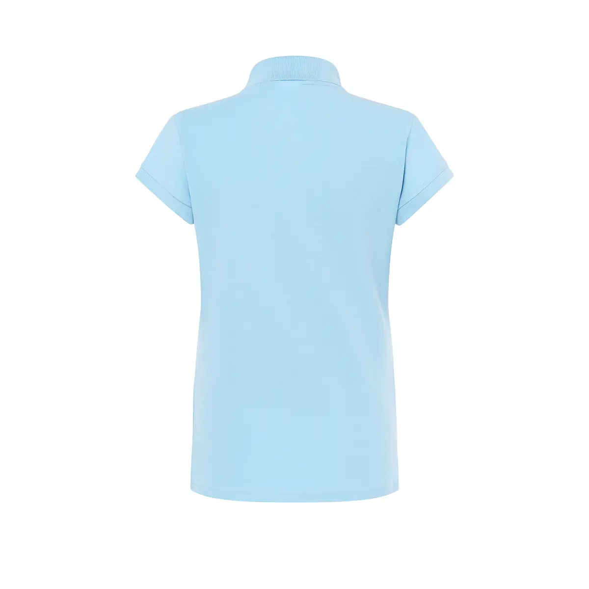 Polo piqué mujer manga corta JHK POPL200 106 Polo JHK POPL200 en azul cielo, vista trasera