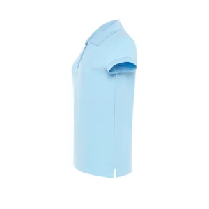 Polo JHK POPL200 en azul cielo, vista lateral