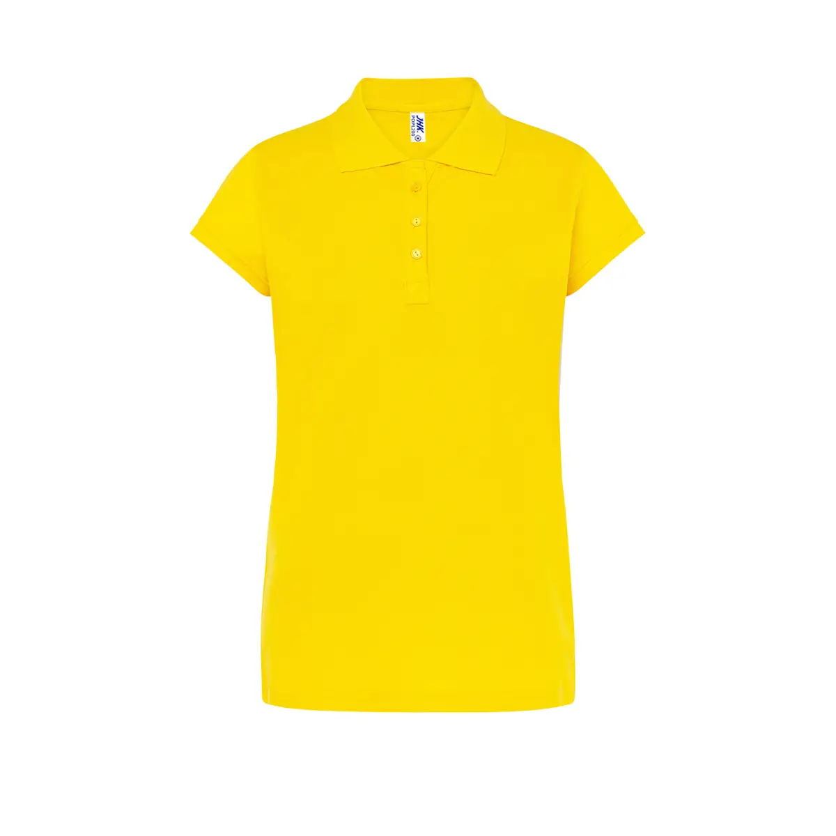 Polo piqué mujer manga corta JHK POPL200 107 Polo JHK POPL200 en oro, vista frontal
