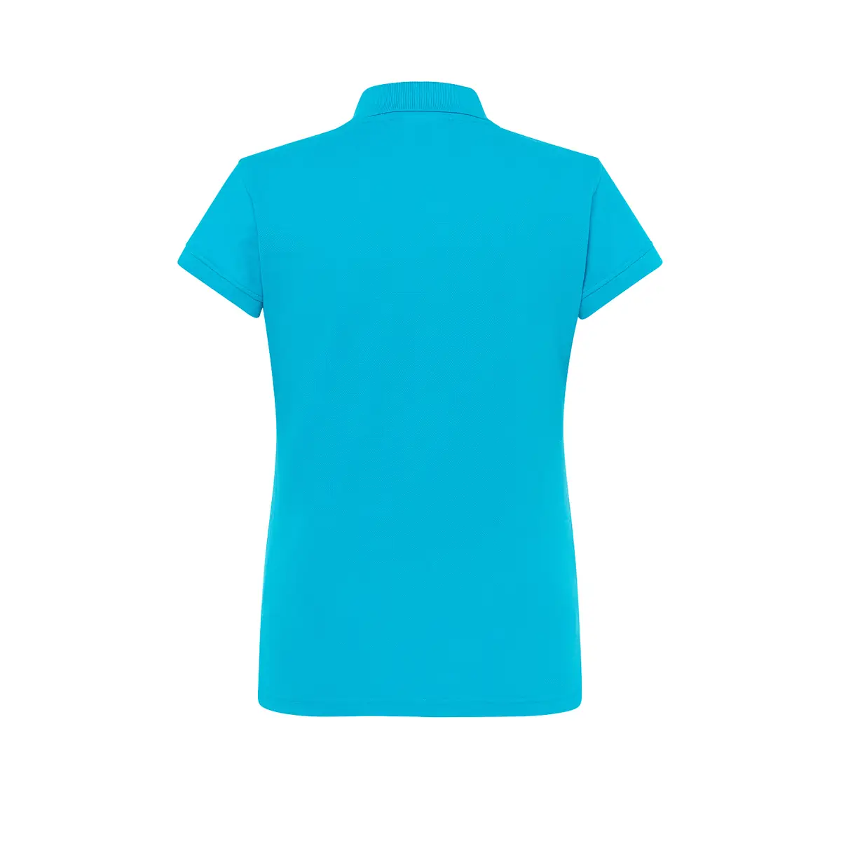 Polo piqué mujer manga corta JHK POPL200 112 Polo JHK POPL200 en turquesa, vista trasera