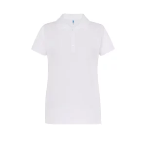 Polo JHK POPL200 en blanco, vista frontal