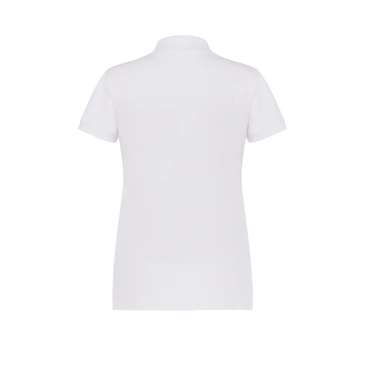 Polo piqué mujer manga corta JHK POPL200 115 Polo JHK POPL200 en blanco, vista trasera