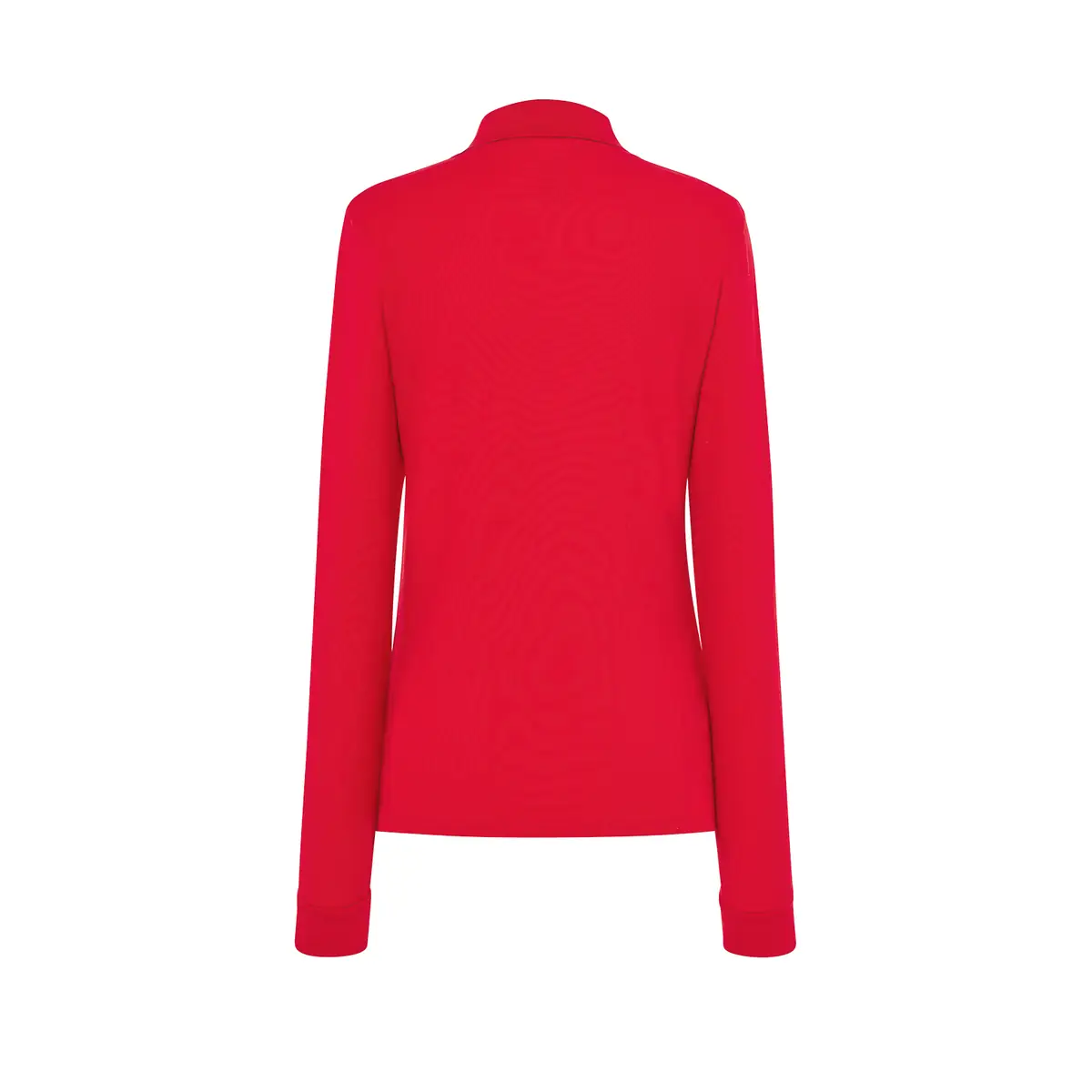 Polo piqué mujer manga larga JHK POPL200LS 25 Polo JHK POPL200LS en rojo de manga larga, vista trasera