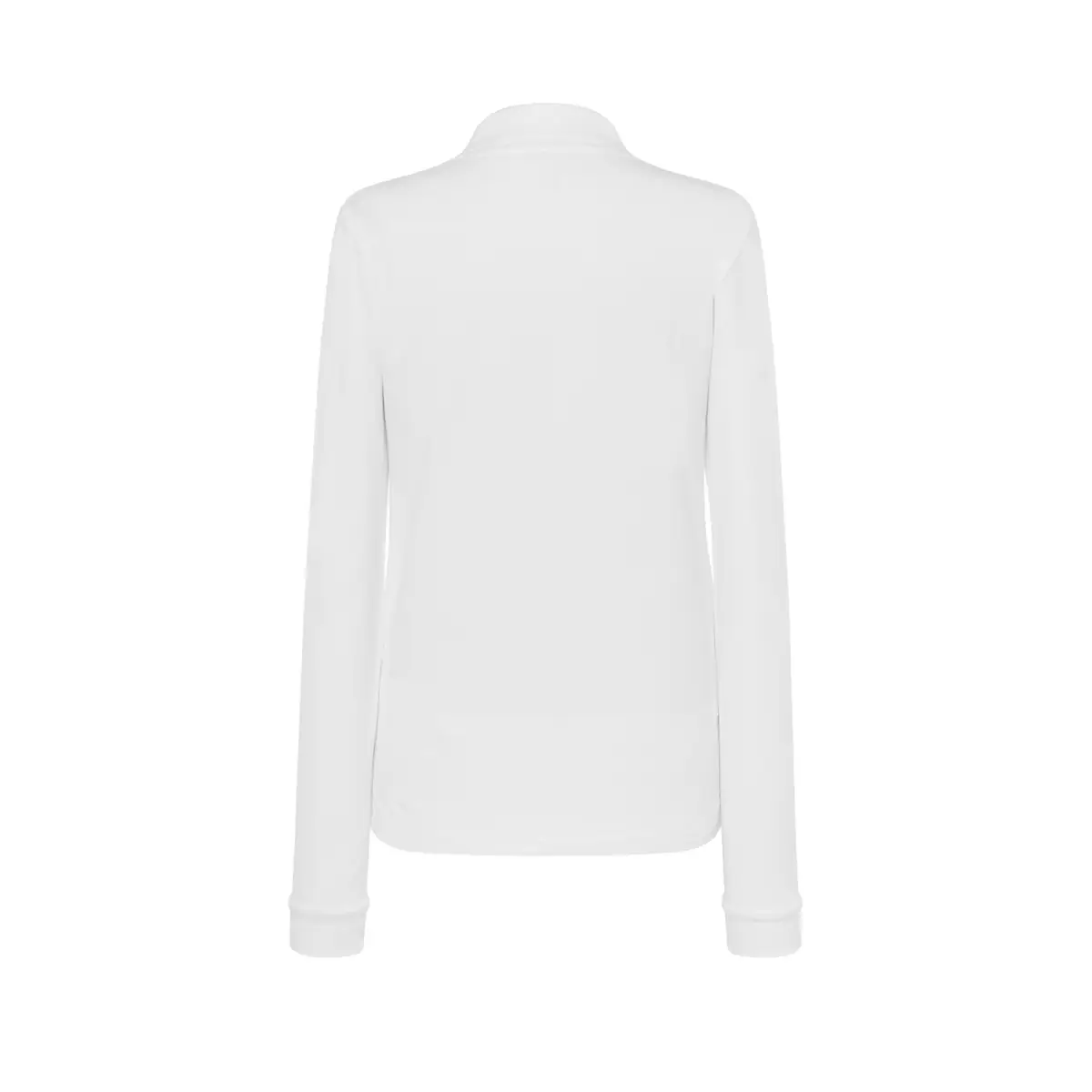 Polo piqué mujer manga larga JHK POPL200LS 31 Polo JHK POPL200LS en blanco de manga larga, vista trasera