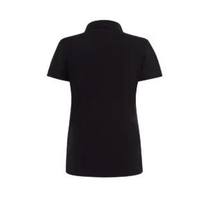 Polo JHK POPL200WK en negro, vista trasera