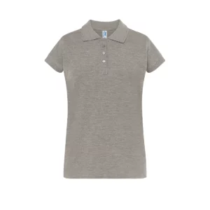 Polo JHK POPL200WK en gris vigoré, vista frontal