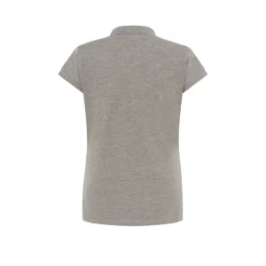 Polo JHK POPL200WK en gris vigoré, vista trasera