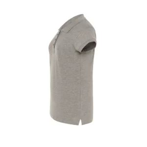 Polo JHK POPL200WK en gris vigoré, vista lateral