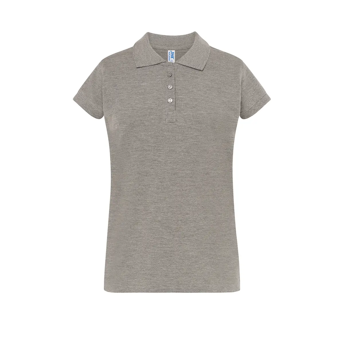 Polo de trabajo mujer JHK POPL200WK 11 Polo JHK POPL200WK en gris vigoré, vista frontal