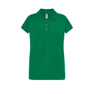 Polo JHK POPL200WK en verde kelly, vista frontal
