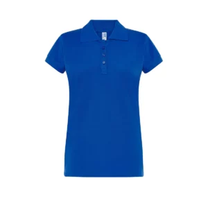 Polo JHK POPL200WK en azul royal, vista frontal