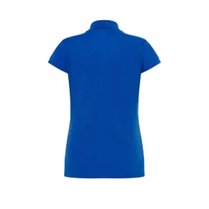 Polo JHK POPL200WK en azul royal, vista trasera